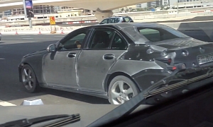 2014 Mercedes C-Class Spied Testing in Dubai