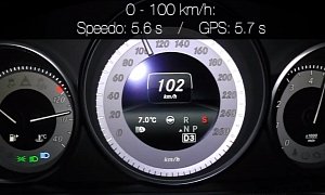 2014 Mercedes E 400 Acceleration Test: 0 to 100 km/h in 5.7s