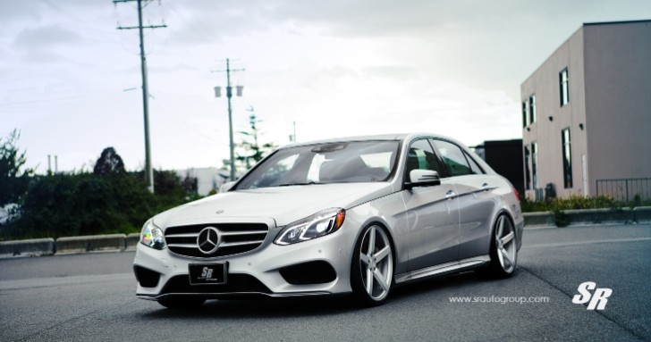 2014 Mercedes E550 Gets Lowering Springs and Vossen Wheels