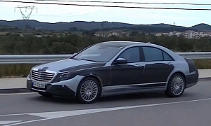 2014 Mercedes S-Class Spotted Testing in Spain