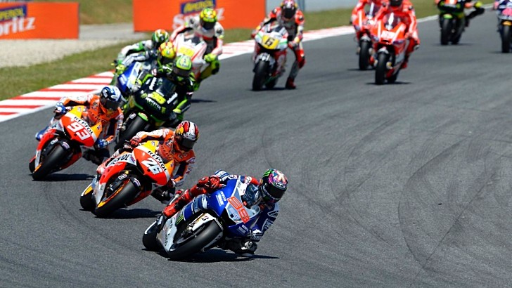 2013 MotoGP Start at Catalunya