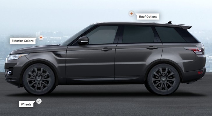 2014 Range Rover Sport online configurator