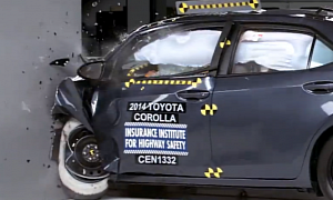 2014 Toyota Corolla - Poor Small Overlap Crash Rating