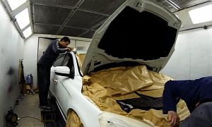 2014 Volvo XC60 Gets White Plati Dip in the Ukraine