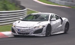 2015 Acura NSX Does Flying Laps of the Nurburgring