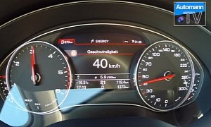 2015 Audi A6 2.0 TDI ultra Acceleration and Top Speed Test