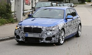 2015 BMW 1 Series Facelift Spied with a New Face