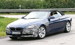 2015 BMW F12 Convertible Facelift Spotted Testing for the First Time