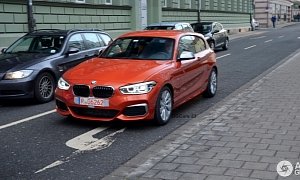 2015 BMW M135i Facelift Spotted in Real-Life Traffic. Still Looks Good!