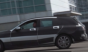2015 C-Class Wagon Caught on Camera Near Stuttgart