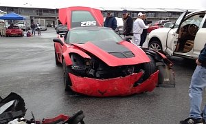 2015 Chevrolet Corvette Z06 Has Extreme Crash on Laguna Seca, Wet Track Bites
