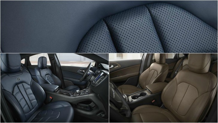 2015 Chrysler 200 Ambassador Blue and Mocha leather options