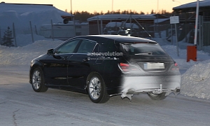 2015 CLA Shooting Brake X117 Spied Sporting Icicles