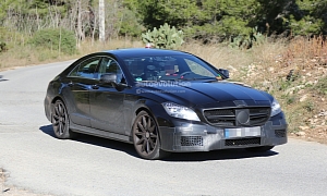 2015 CLS 63 AMG Facelift Caught The First Time in The Open <span>· Photo Gallery</span>