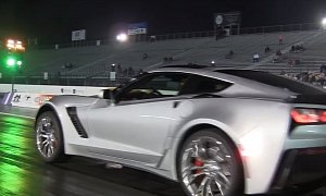 2015 Corvette Z06 First Customer Quarter Mile Run, Manual Does 11.7s