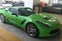 2015 Corvette Z06 Gets Repainted in Head-Turning Green
