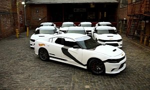 2015 Dodge Charger Fleet Dressed as Star Wars Stormtroopers for Uber, a Hot Wheels Treat