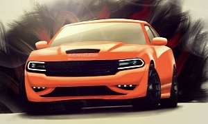 2015 Dodge Charger SRT Hellcat Rendered: Most Powerful Sedan in the World