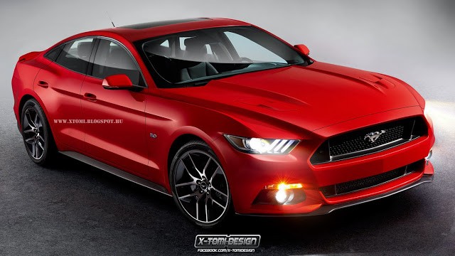 2015 Ford Mustang sedan rendering