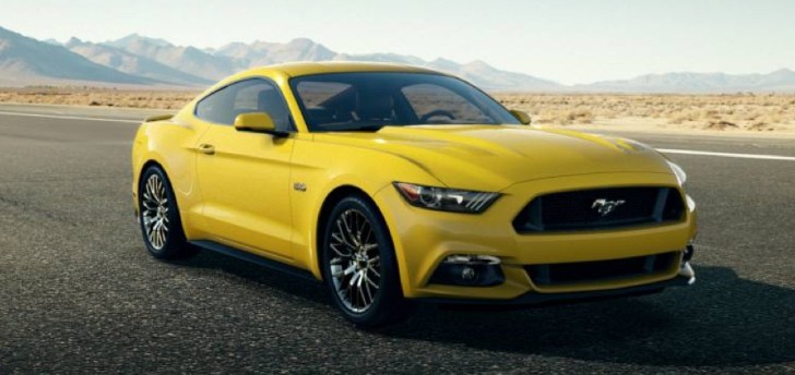 2015 Ford Mustang in yellow
