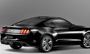 2015 Ford Mustang Rendered in Black