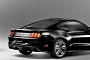 2015 Ford Mustang Rendered in Black