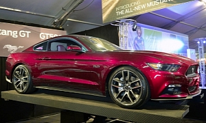 2015 Ford Mustang Rendered in Ruby Red