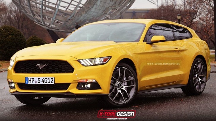 2015 Mustang shooting brake rendering
