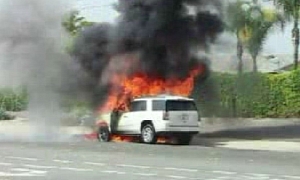 2015 GMC Yukon Bursts into Flames During Test Drive
