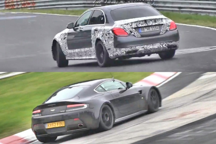 2015 Mercedes-AMG C63 Caught Testing with Turbo Aston Prototype