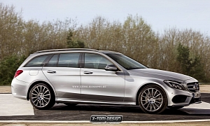 2015 Mercedes-Benz C-Class Wagon S205 Gets Rendered