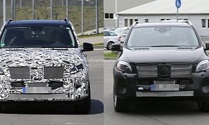 2015 Mercedes-Benz M-Class Facelift W166 Uncovers More Skin
