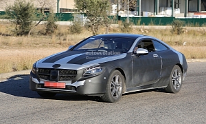 2015 Mercedes-Benz S-Class Coupe (C217) Spied with Less Camo