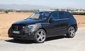 2015 ML 63 AMG W166 Facelift Spied For The First Time