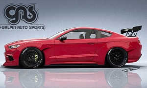 2015 Mustang Rendered with Racing Body Kit