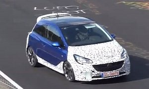 2015 Opel Corsa OPC (VXR) Filmed Testing at Nurburgring