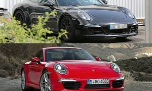 2015 Porsche 911 Facelift Spied Undisguised For the First Time