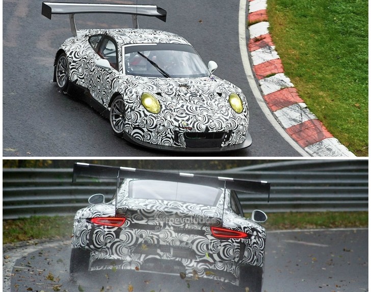 2015 Porsche 911 RSR Racecar spyshots