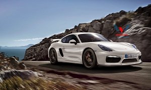 2015 Porsche Cayman GT4 Rendered: More Power and a Big Wing