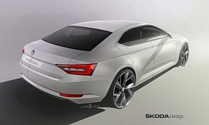 2015 Skoda Superb Rear End Design Revealed by Fresh Rendering