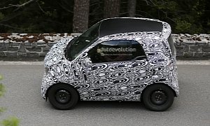 2015 smart fortwo Caught Frolicking in The Alps