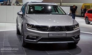 2015 Volkswagen Passat Alltrack Makes a First Appearance in the Metal at Geneva