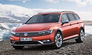 2015 Volkswagen Passat Alltrack Revealed with Rugged Wagon Looks and Up to 240 HP