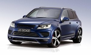 2015 Volkswagen Touareg Facelift Tuned by JE Design Gets 410 HP of Diesel Power
