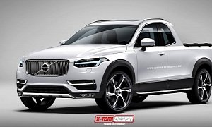 2015 Volvo XC90 Rendered as Pickup Truck from Your Nightmares