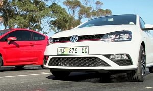 2015 VW Polo GTI Takes on Ford Fiesta ST Drag Race Is Too Close for Comfort