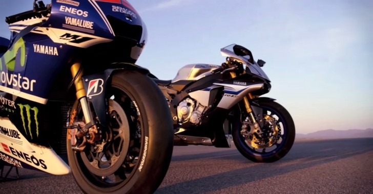 The R1M and its MotoGP sibling, the YZR-M1