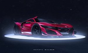 2016 Acura NSX Rendered as Le Mans Racecar Turned Street-Legal Type R