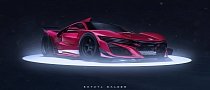 2016 Acura NSX Rendered as Le Mans Racecar Turned Street-Legal Type R