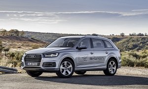 2016 Audi Q7 e-tron quattro Launched in Germany: 0 to 100 KM/H in 6 Seconds, 1.7 L/100KM